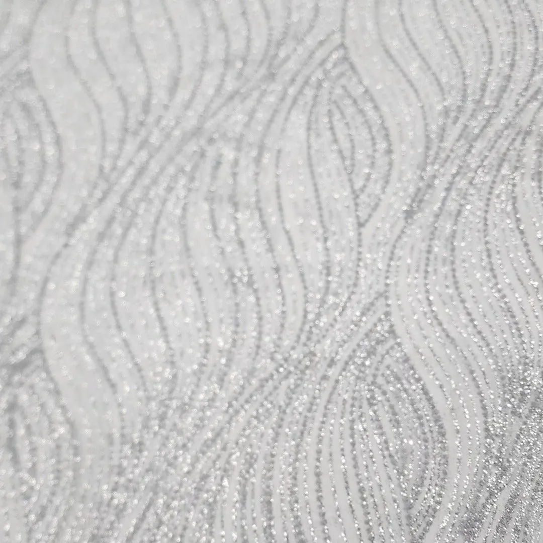 Embroidered Mesh Lace Fabric 120cm