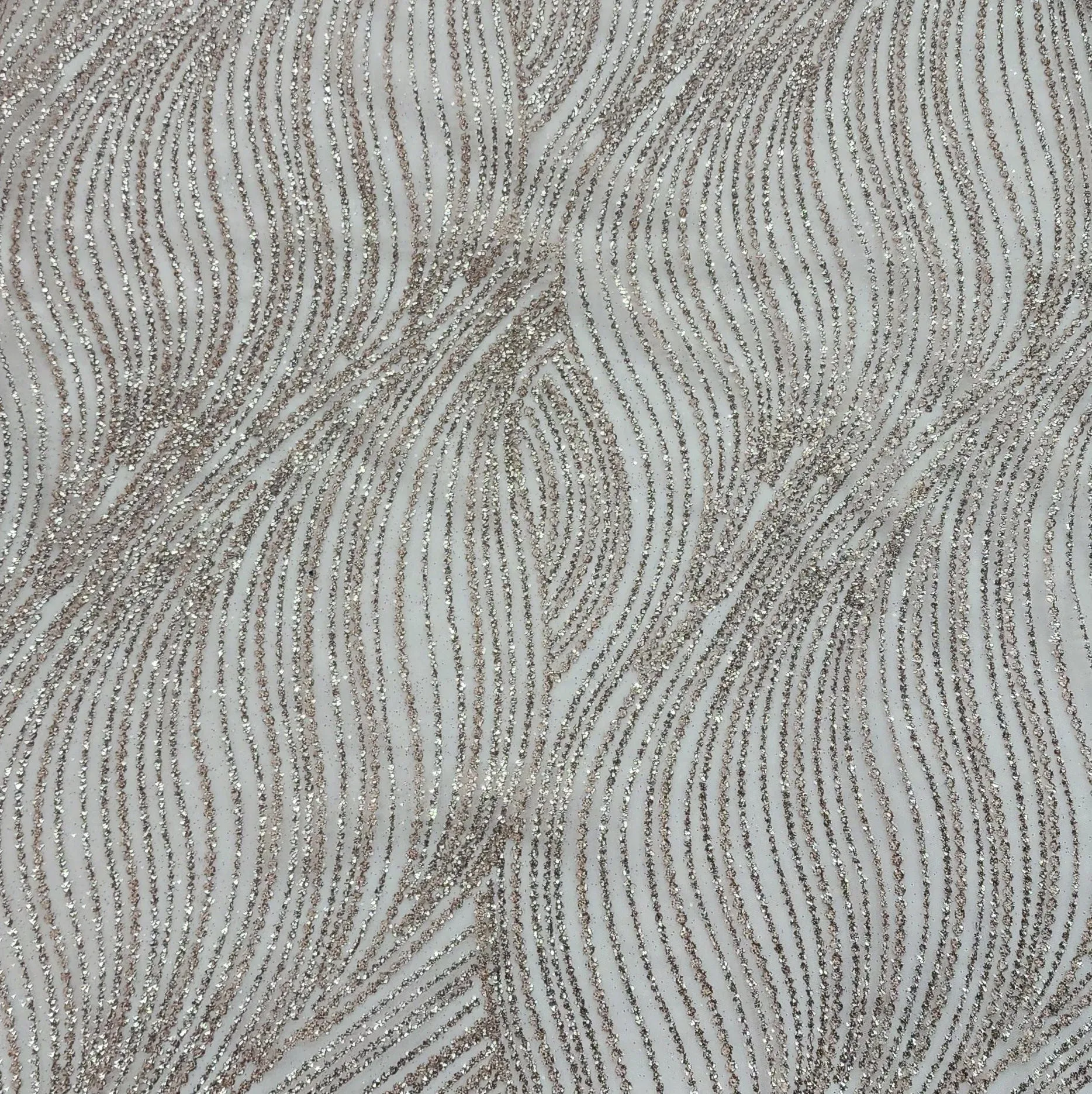 Embroidered Mesh Lace Fabric 120cm