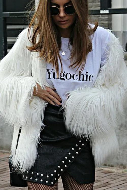 Faux Fur Coat
