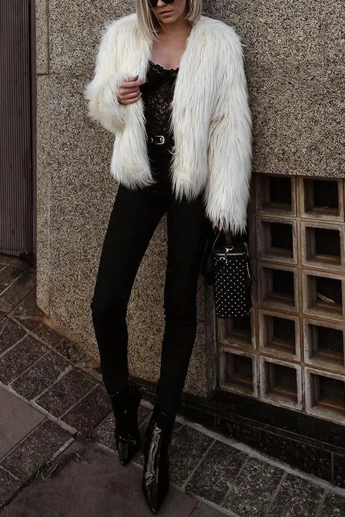 Faux Fur Coat