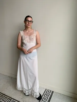 floral lace slip dress