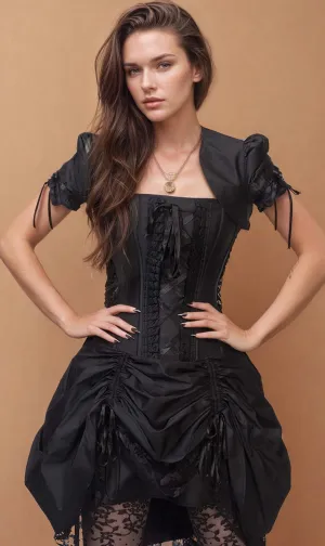 Franz Custom Made Victorian Inspired Corset Dress with Bolero