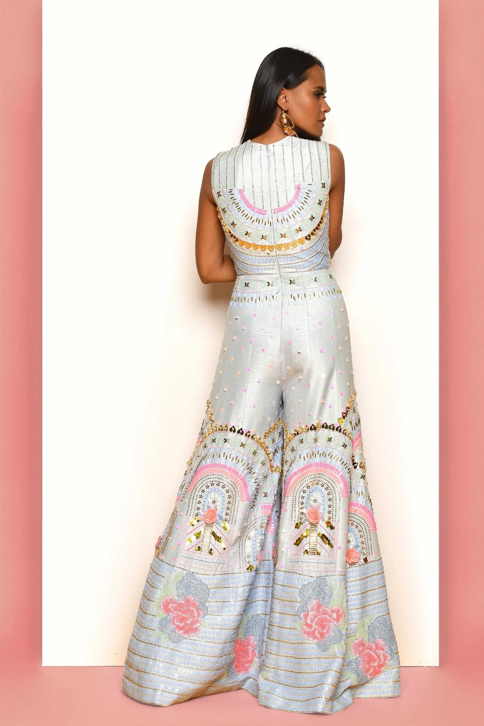 FROM THE HEART - POWDER BLUE JUMPSUIT