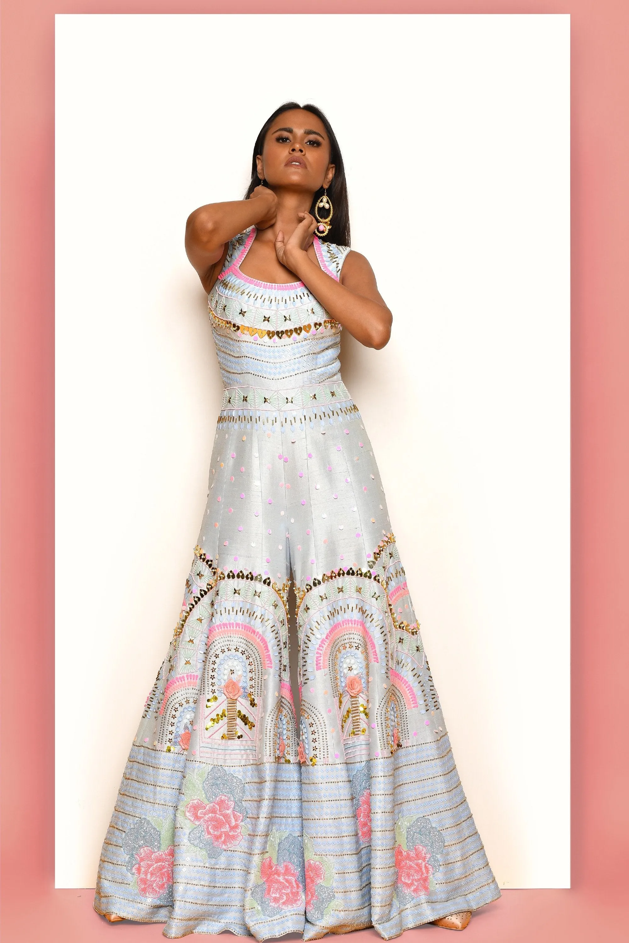 FROM THE HEART - POWDER BLUE JUMPSUIT
