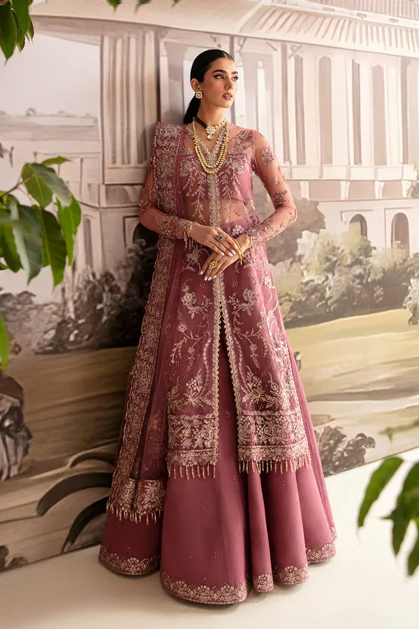 Fuchsia Rose Embellished Pakistani Wedding Dress Kameez Gharara