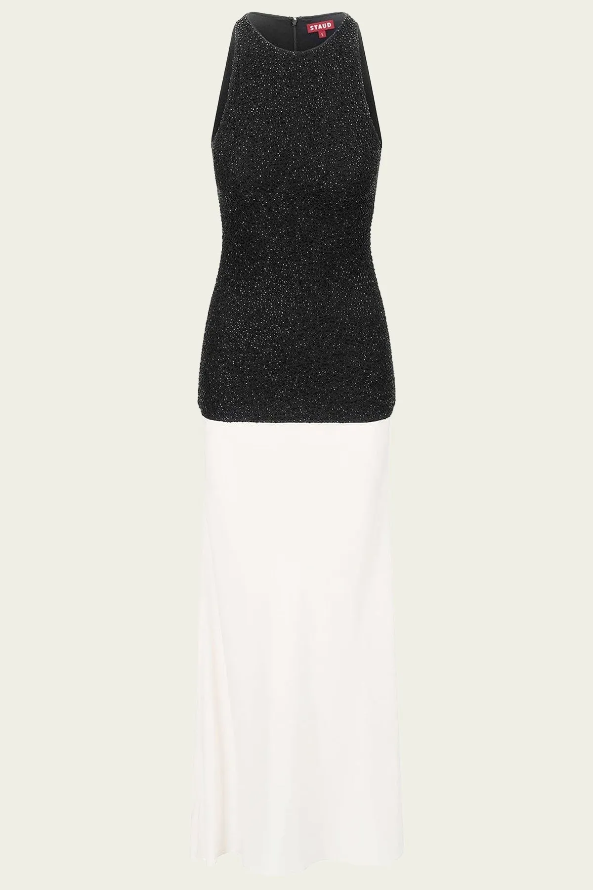Gabrielle Dress in Black/Ivory