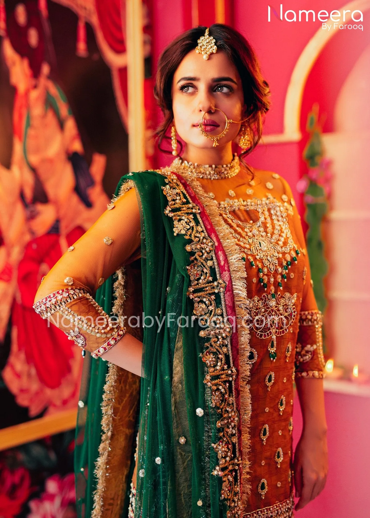 Garish Pakistani Gharara Dresses For Wedding Wear #PN38