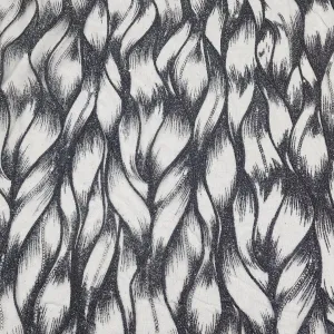 Glitter Mesh Lace Fabric Leaf 120cm