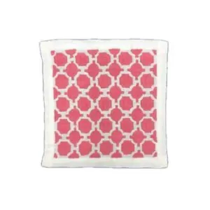 Haute Home Linen Geometric Coasters (Set of 4) - HOT PINK