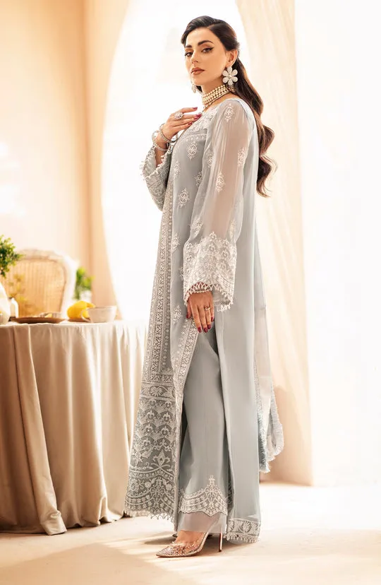 Heavily Embellished Grey Pakistani  Salwar Kameez with Dupatta Dress
