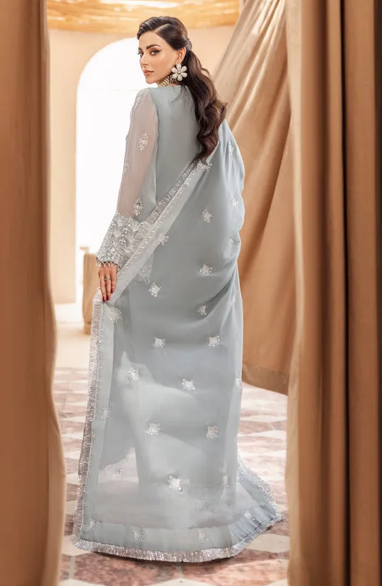 Heavily Embellished Grey Pakistani  Salwar Kameez with Dupatta Dress