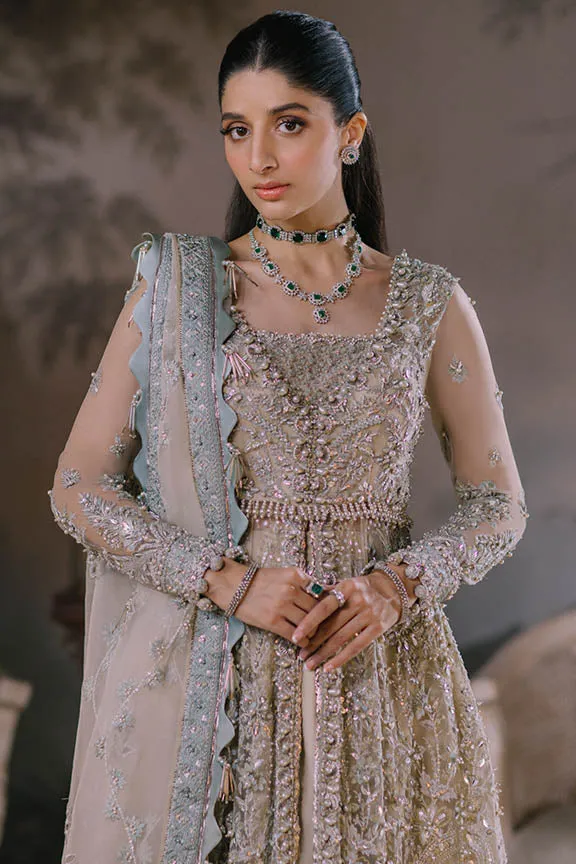 Heavily Embellished Pakistani Wedding Dress Gown Style Pishwas