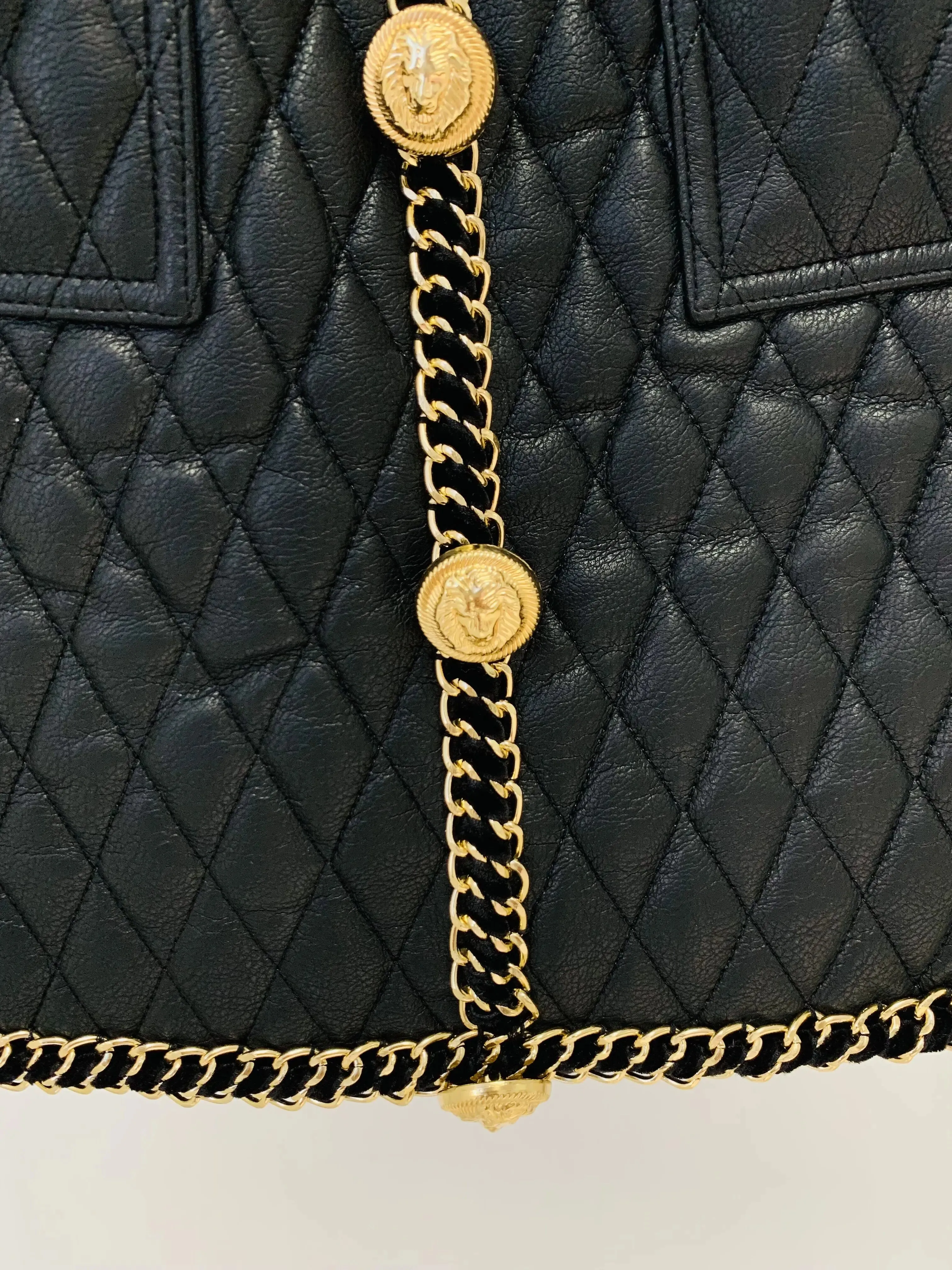 HIGH STREET  Leather Chains Embellished Mini Skirt