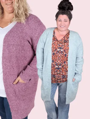 Kensington Cozy Sweater Cardigan w/Pockets (7 Colors)