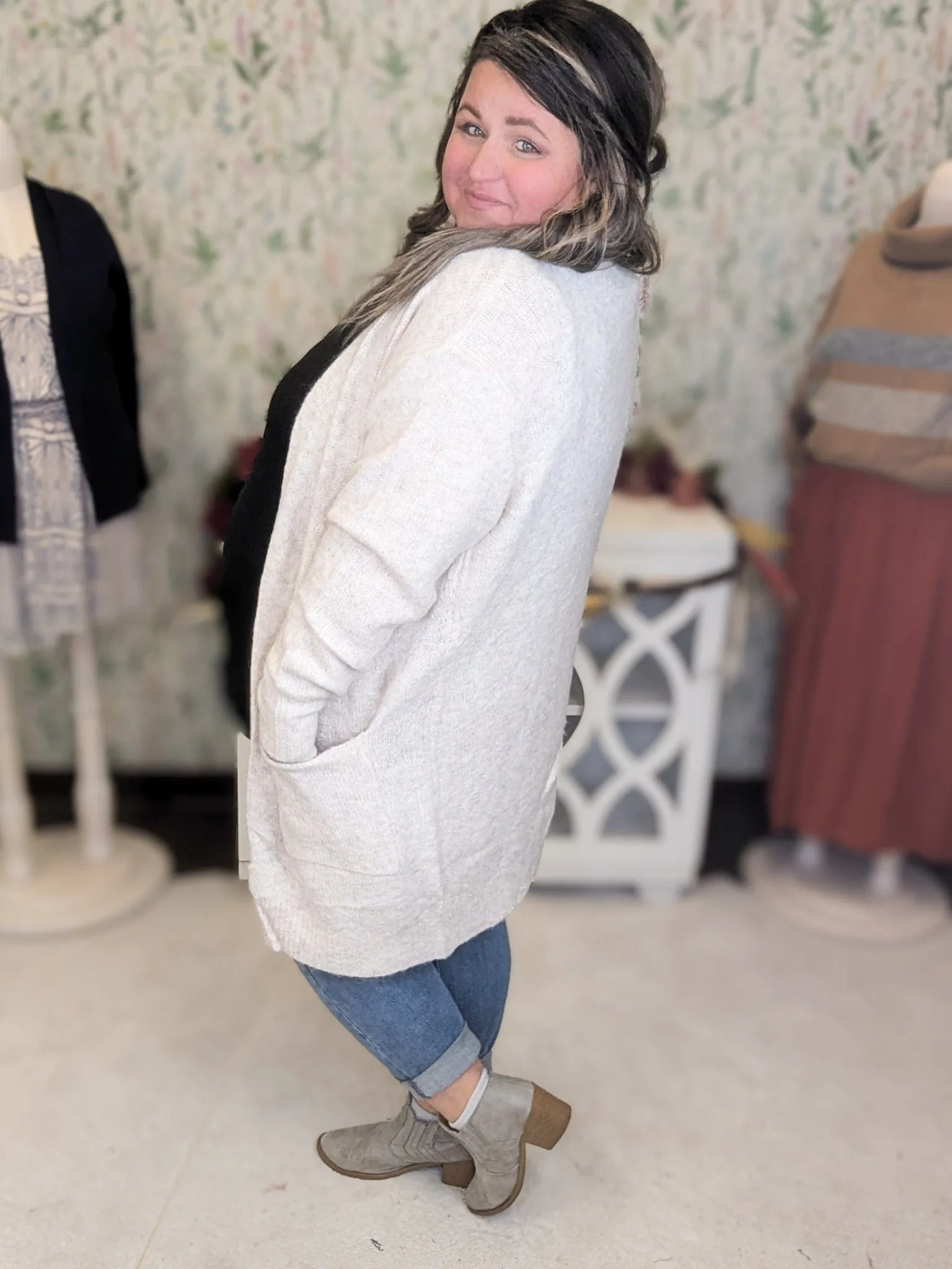 Kensington Cozy Sweater Cardigan w/Pockets (7 Colors)