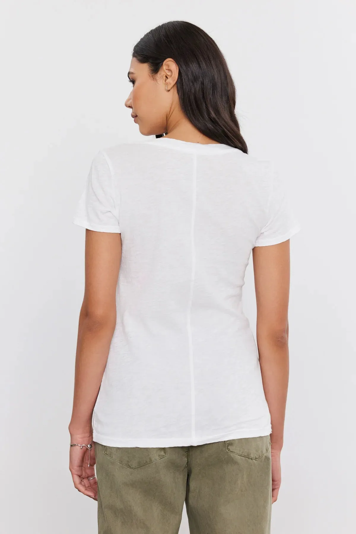 Lilith Short Sleeve Cotton Slub Tee