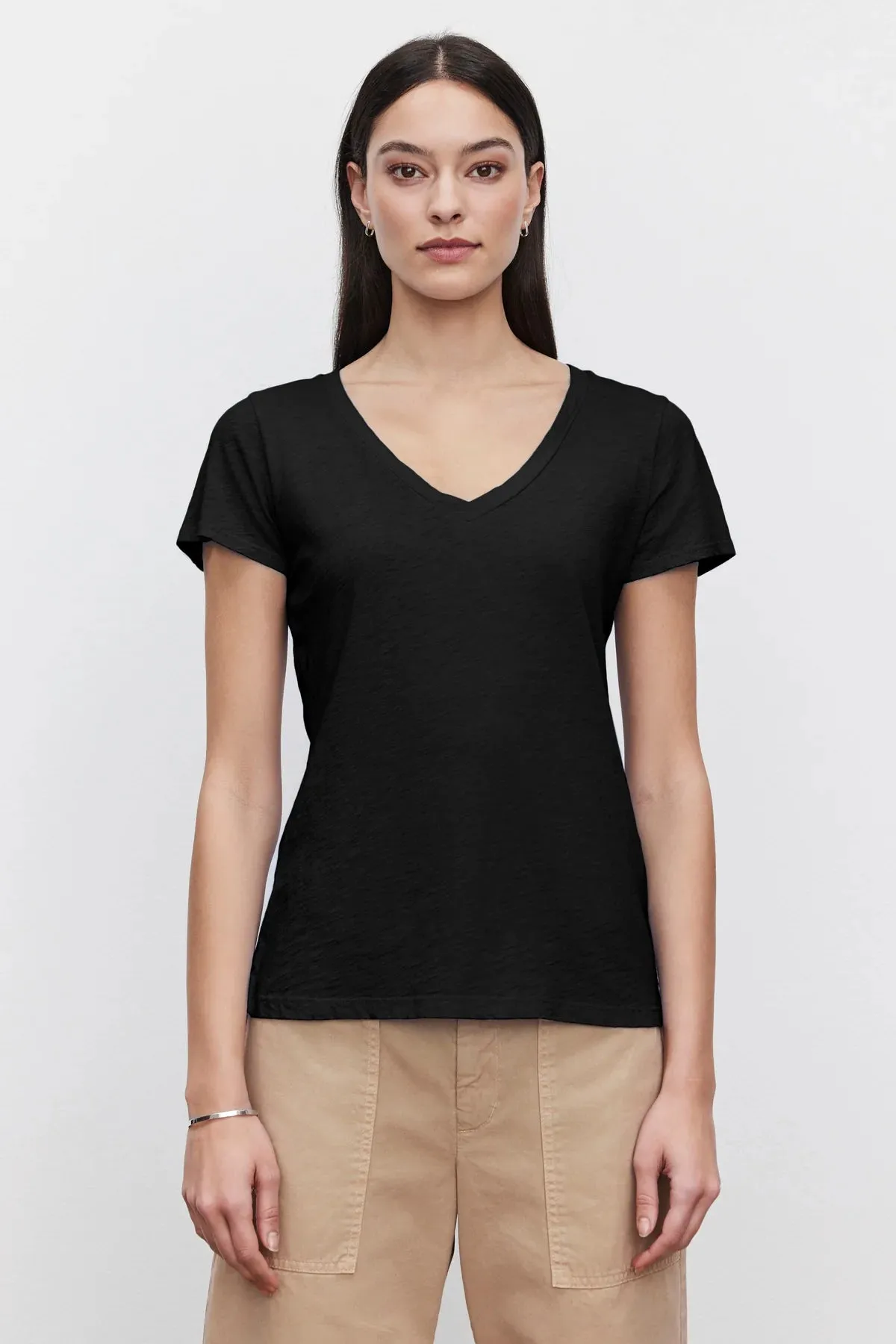 Lilith Short Sleeve Cotton Slub Tee