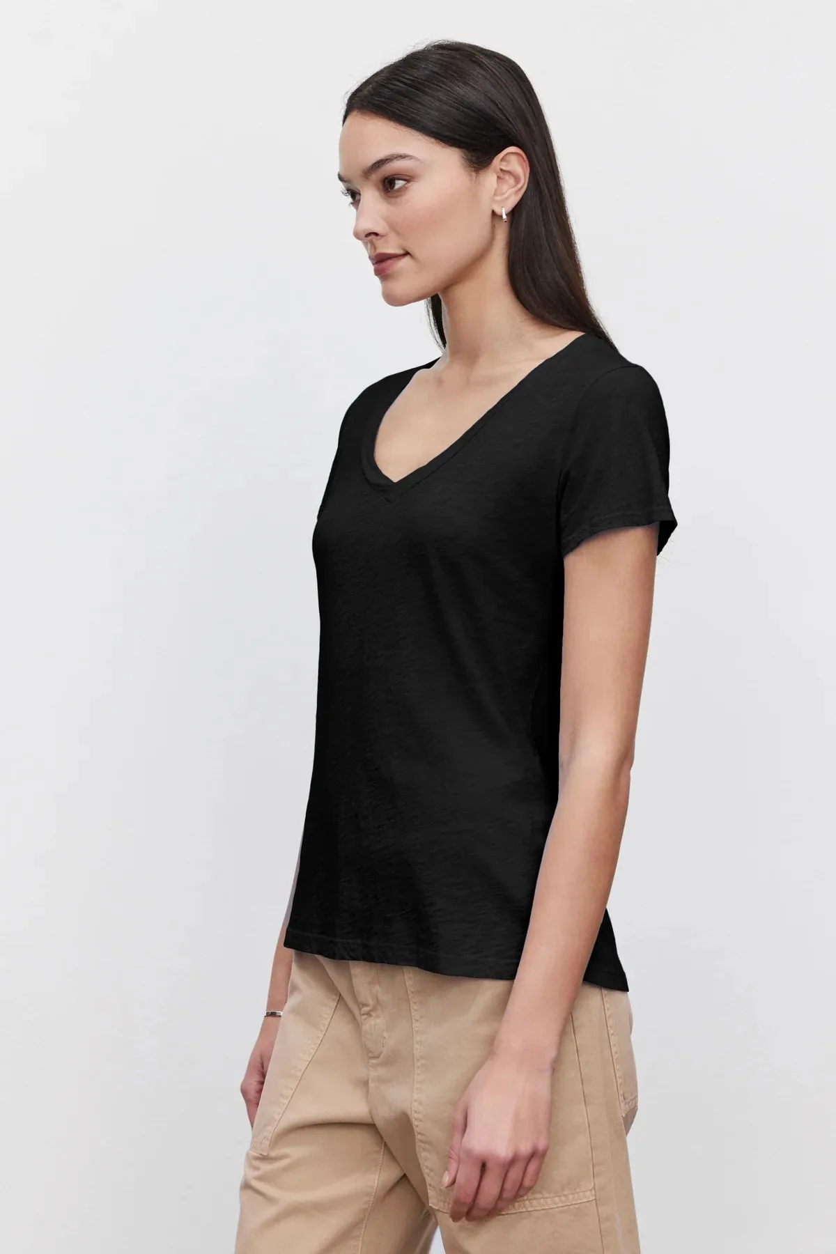 Lilith Short Sleeve Cotton Slub Tee