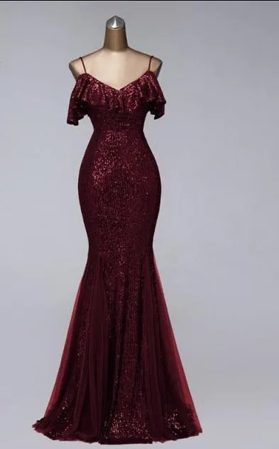 long evening gowns mermaid dress
