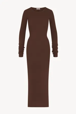 Long Sleeve Crewneck Maxi Dress