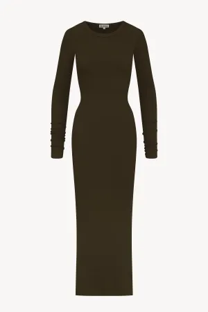 Long Sleeve Crewneck Maxi Dress