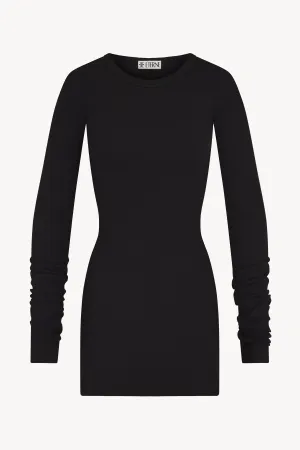 Long Sleeve Crewneck Mini Dress