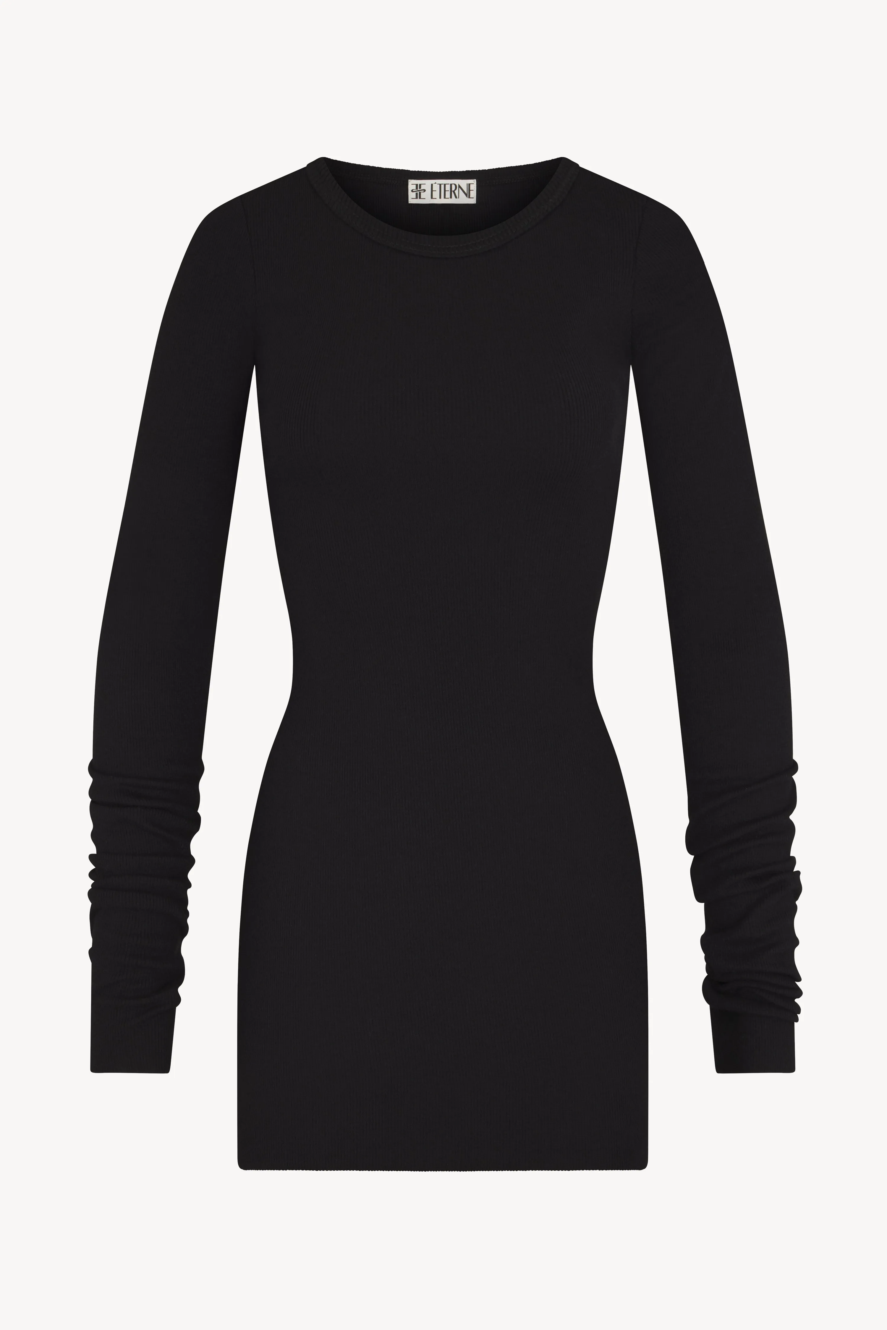 Long Sleeve Crewneck Mini Dress