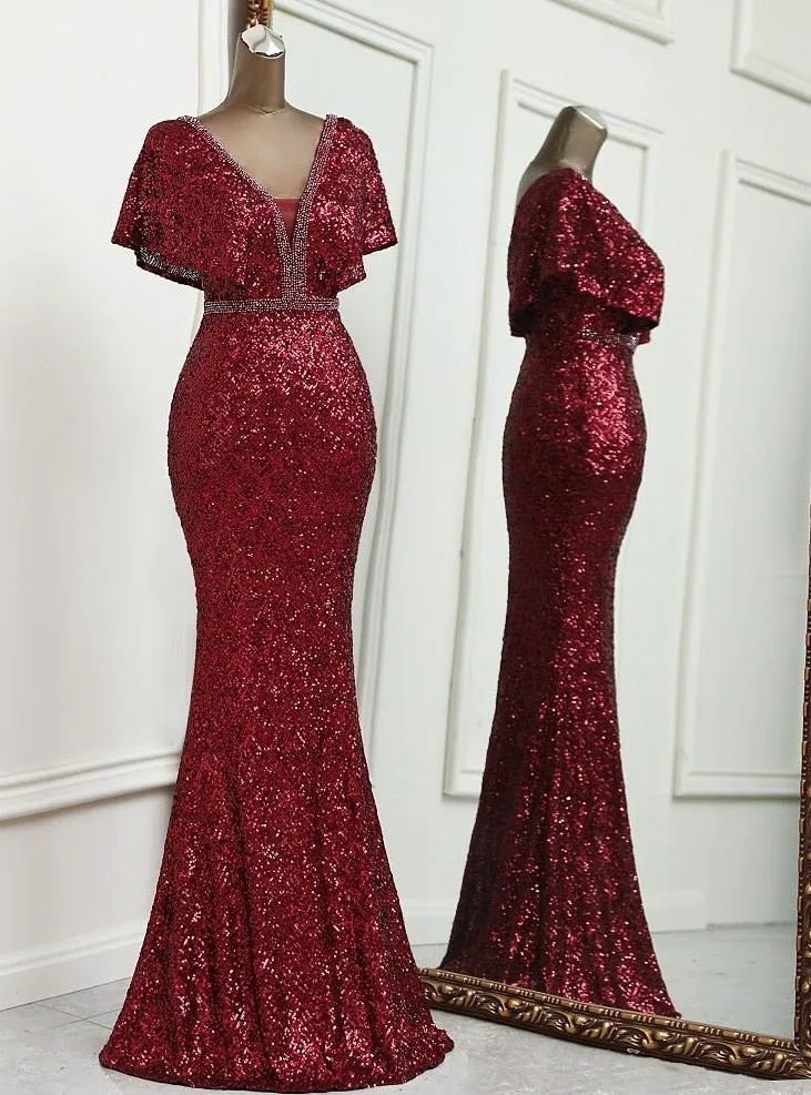 mermaid evening dress