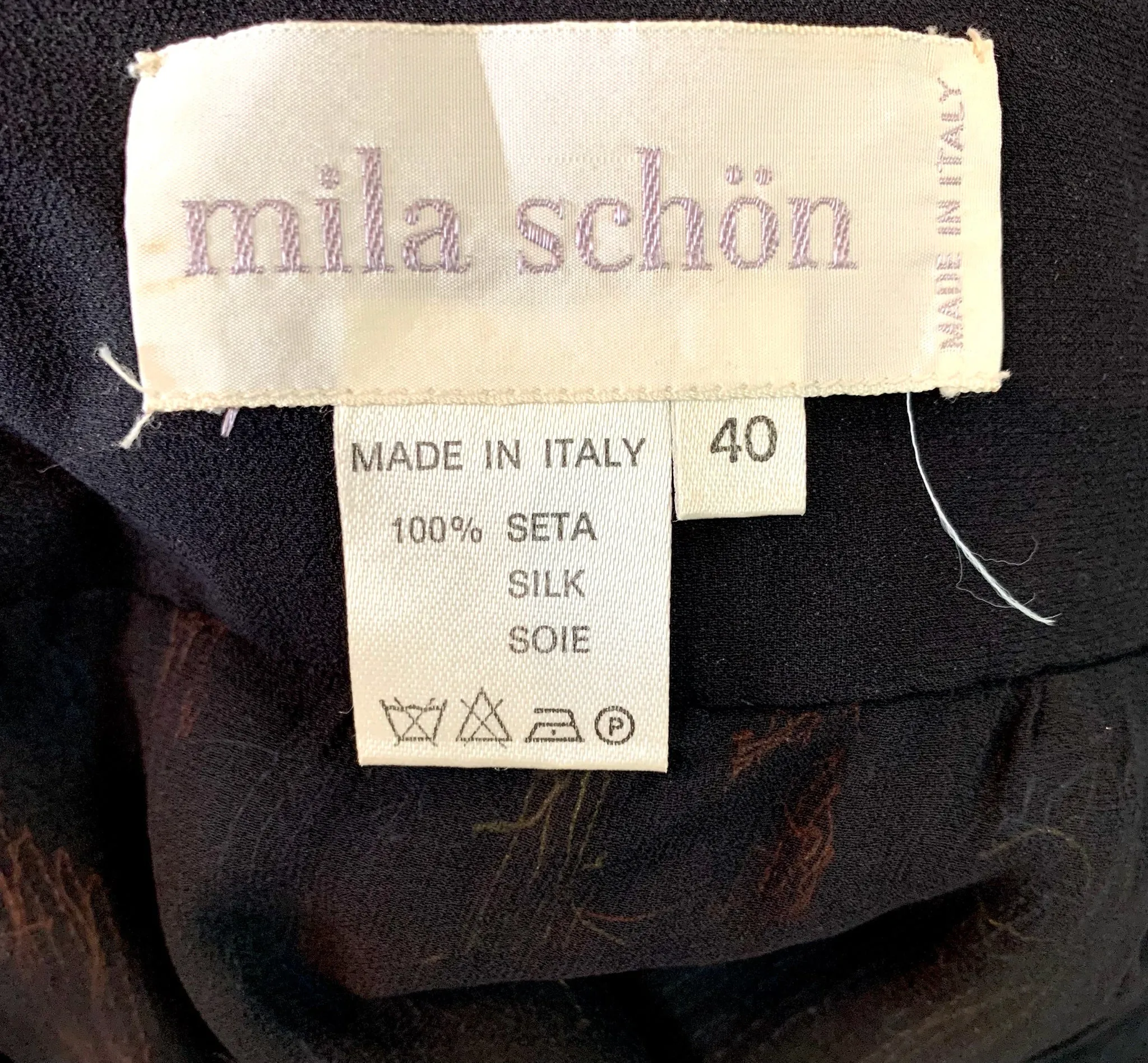 Mila Schon 80s Heavily Beaded and Sequined Cocktail Skirt