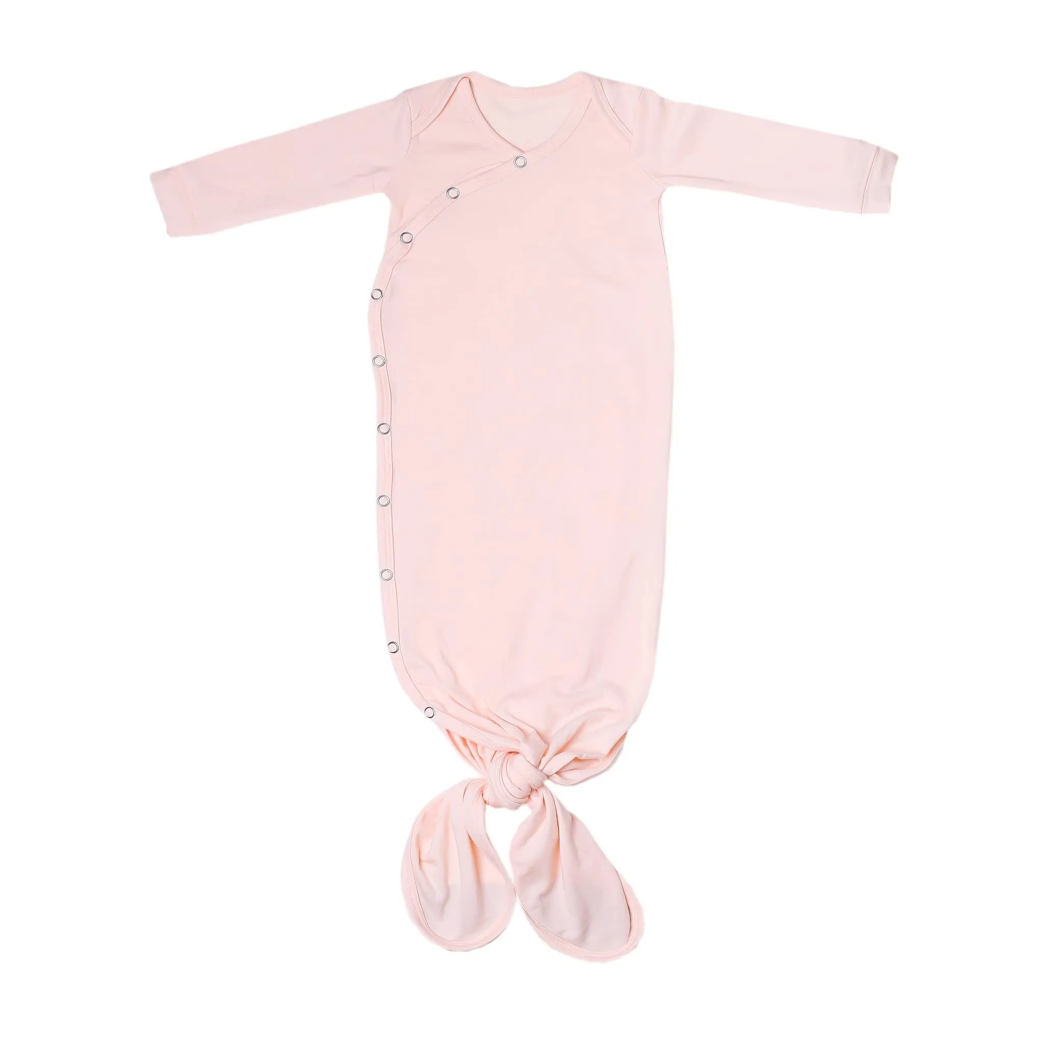 Newborn Knotted Gown - Blush