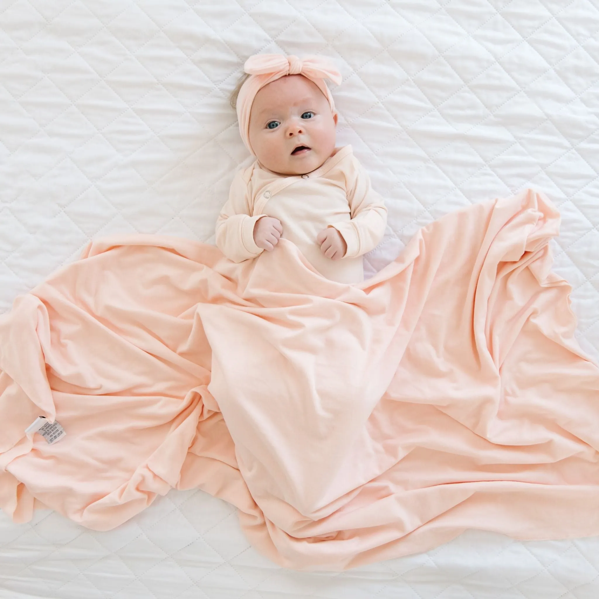 Newborn Knotted Gown - Blush