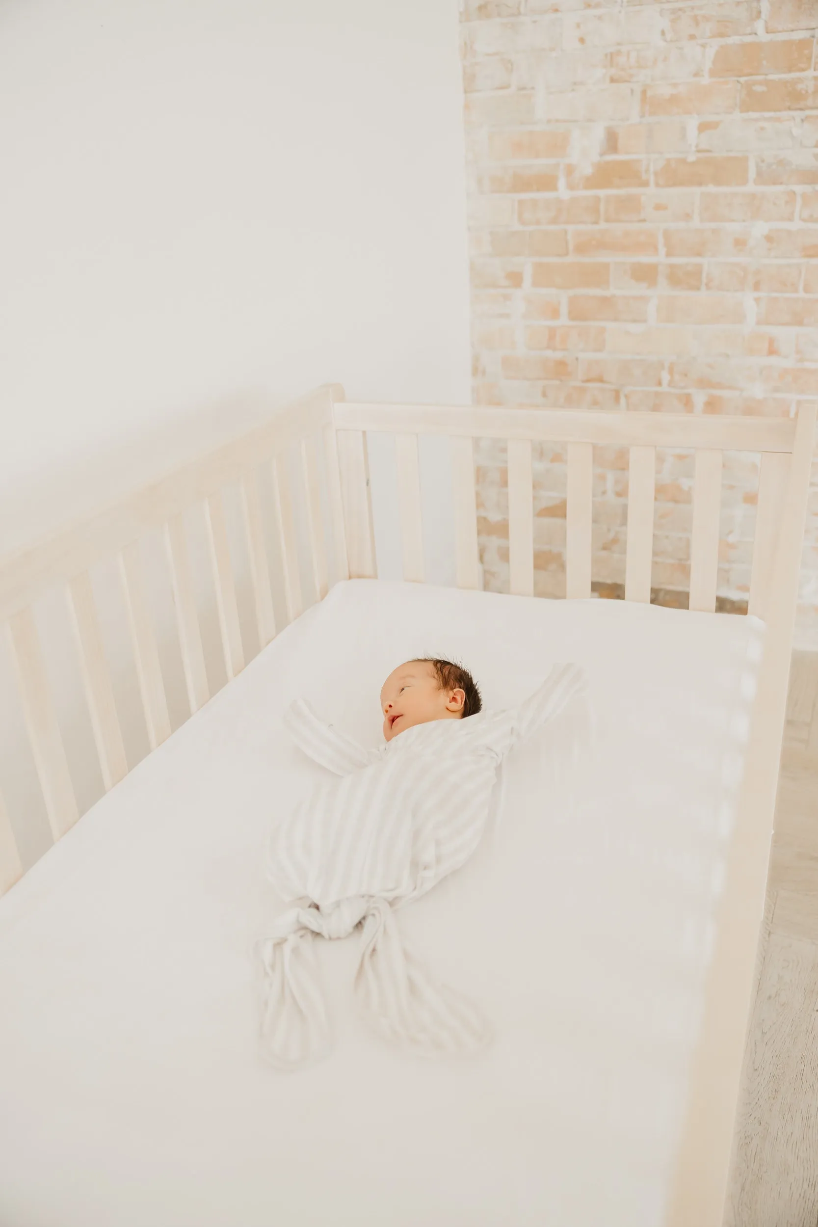 Newborn Knotted Gown - Coastal