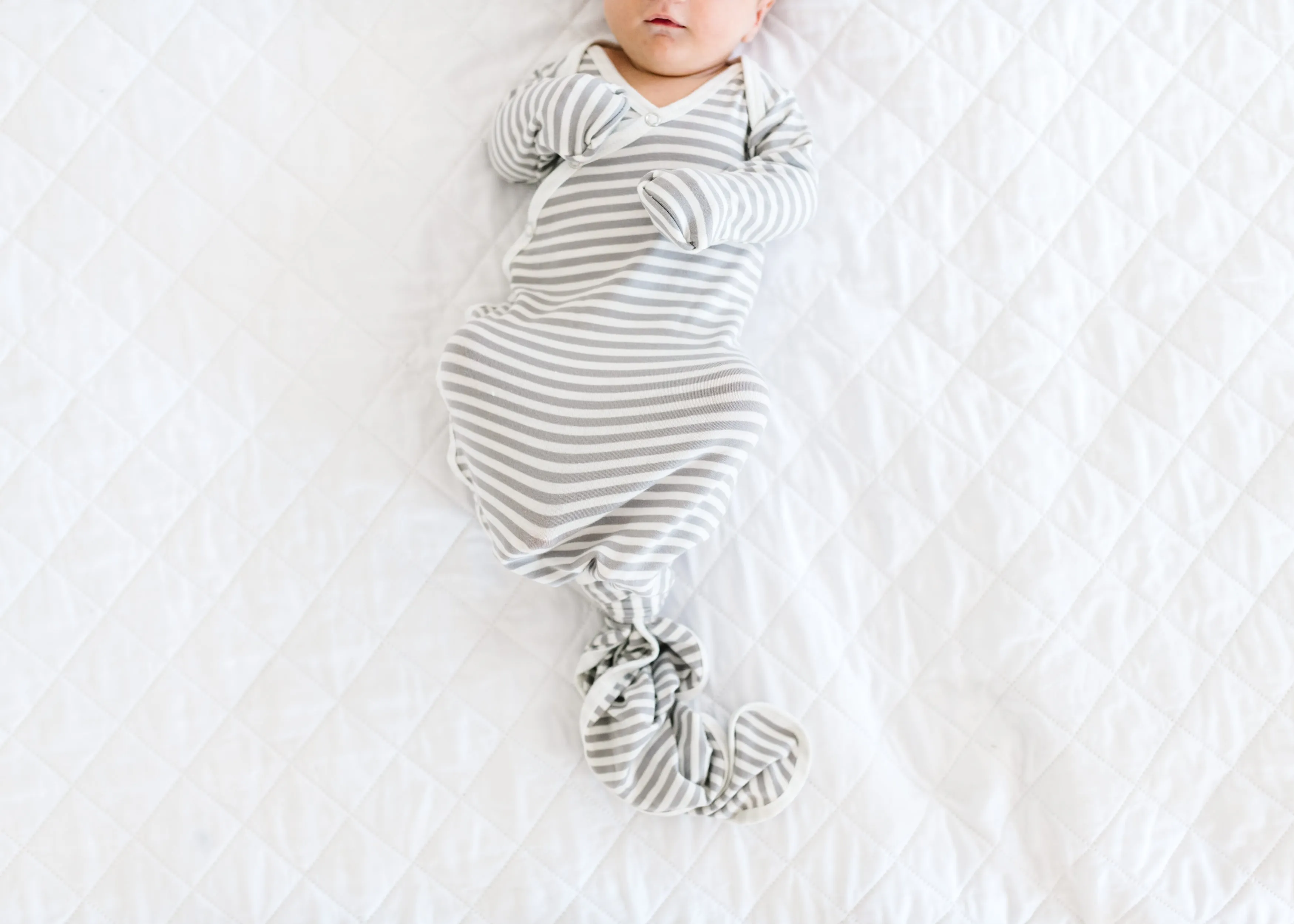 Newborn Knotted Gown - Everest