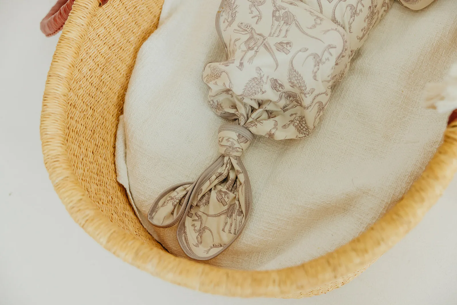Newborn Knotted Gown - Jurassic Park Fossils