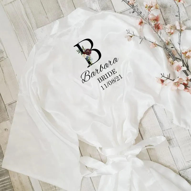 Nuisette en soie à votre nom / Woman Bachelorette Preparewear