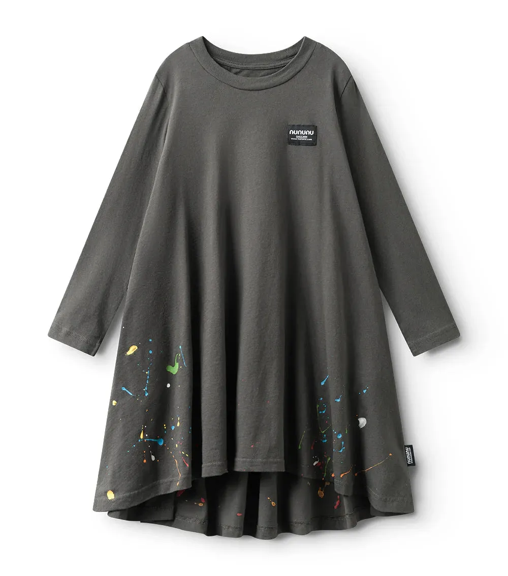 nununu- splash of color 360 dress (graphite)