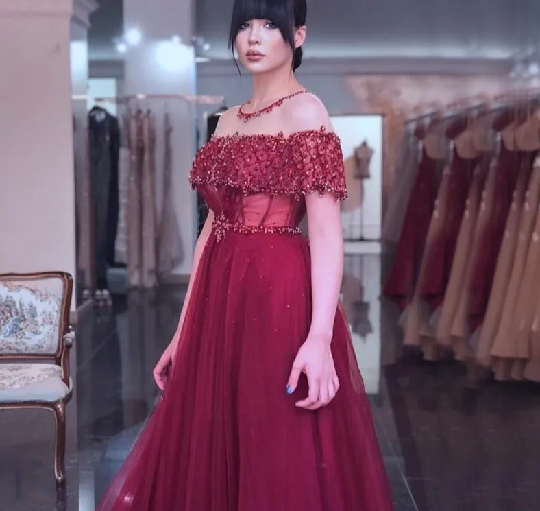 O-Neck Diamond Sequins Sexy Evening Dresses