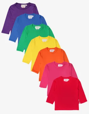 Organic Basic Long-Sleeved T-Shirt Bundle (7-8y / 128cm)