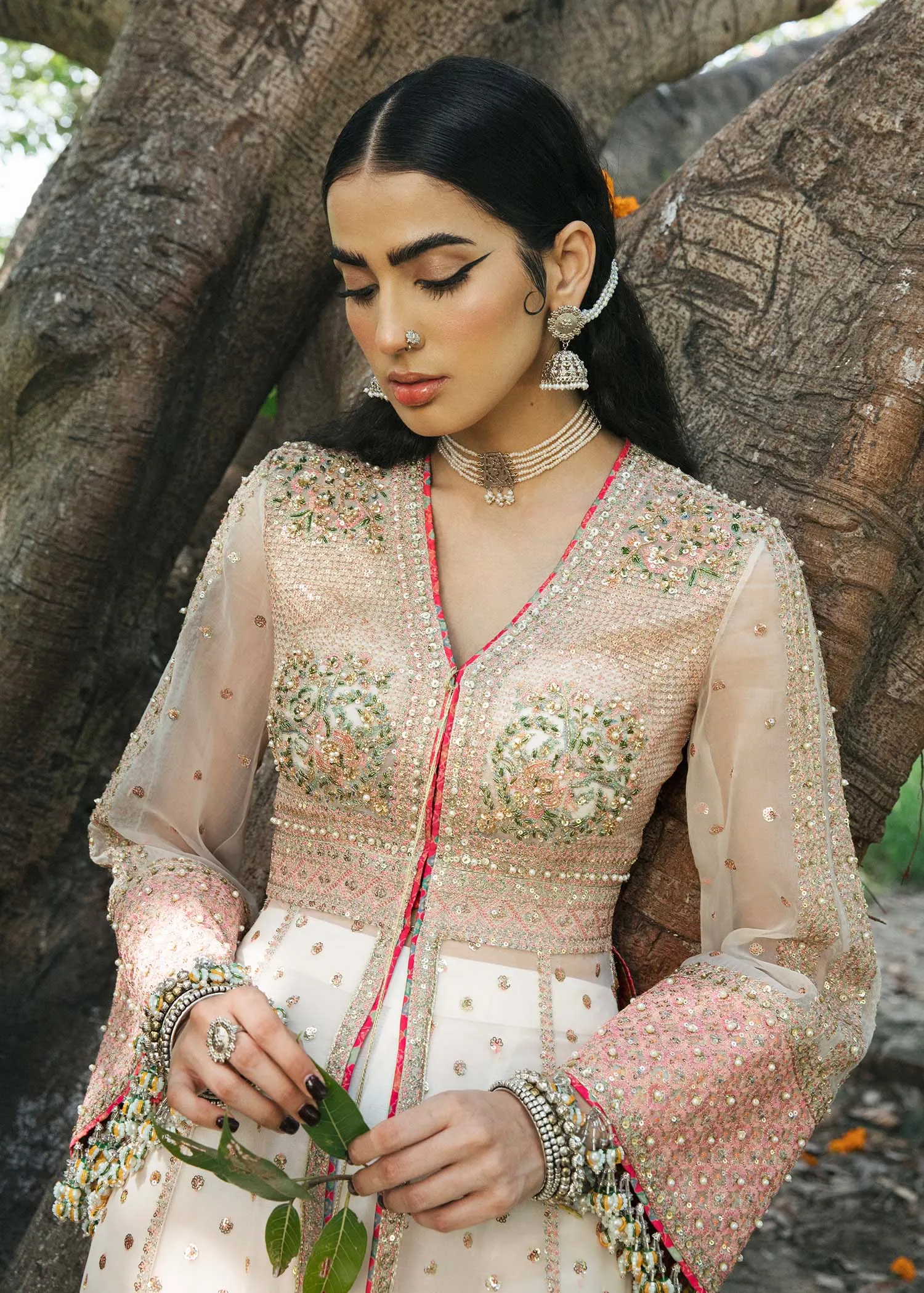 Organza Dress Pakistani in Pishwas and Sharara Style