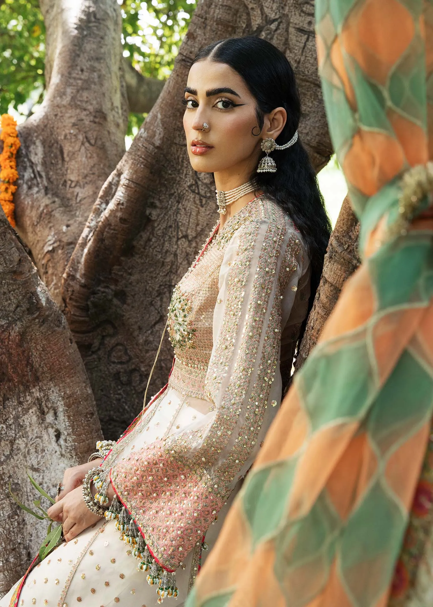 Organza Dress Pakistani in Pishwas and Sharara Style