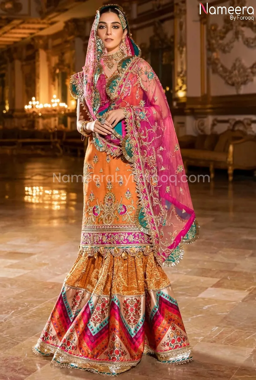 Pakistani Fancy Gharara Dress for Wedding Party #BB136