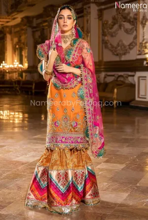 Pakistani Fancy Gharara Dress for Wedding Party #BB136