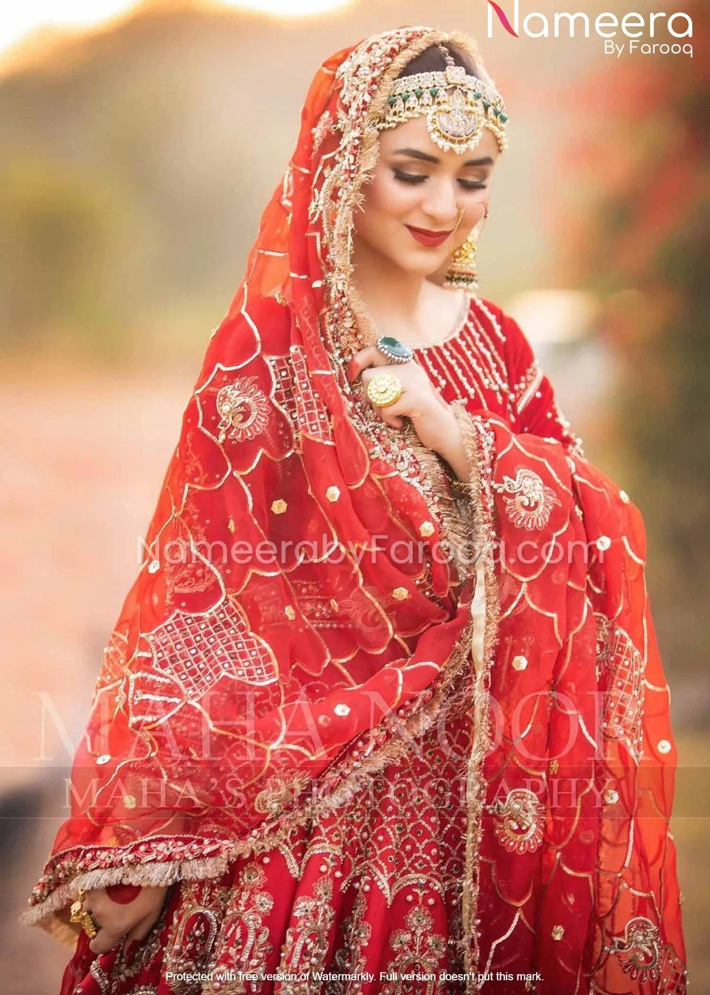 Pakistani Lehenga Choli Desi Bridal Dresses #BN159