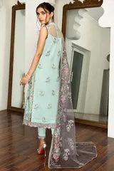 Pakistani Long Kameez in Capri Style with Dupatta Party Wear
