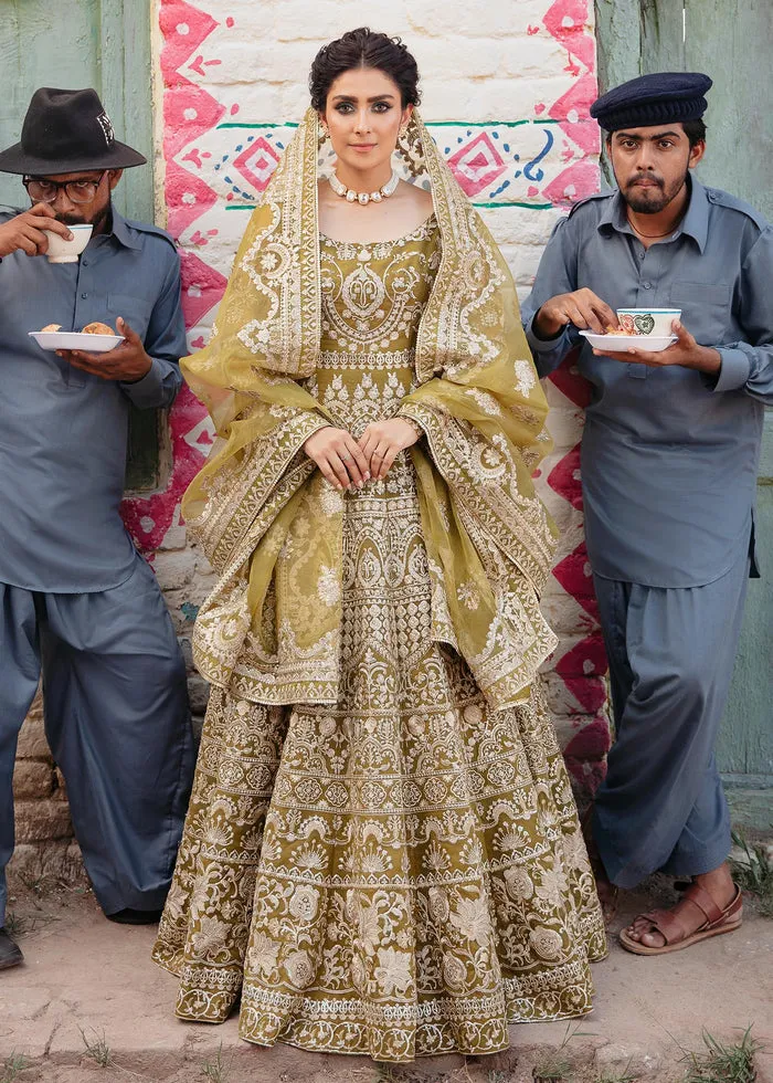 Pakistani Pishwas Frock and Trousers Dress for Wedding