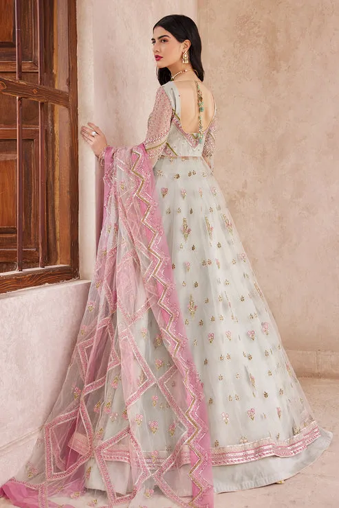 Pakistani Wedding Dress in Elegant Pishwas Frock Style