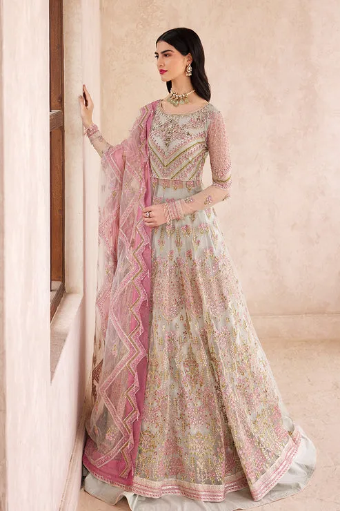 Pakistani Wedding Dress in Elegant Pishwas Frock Style
