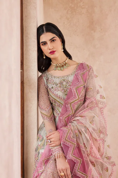 Pakistani Wedding Dress in Elegant Pishwas Frock Style