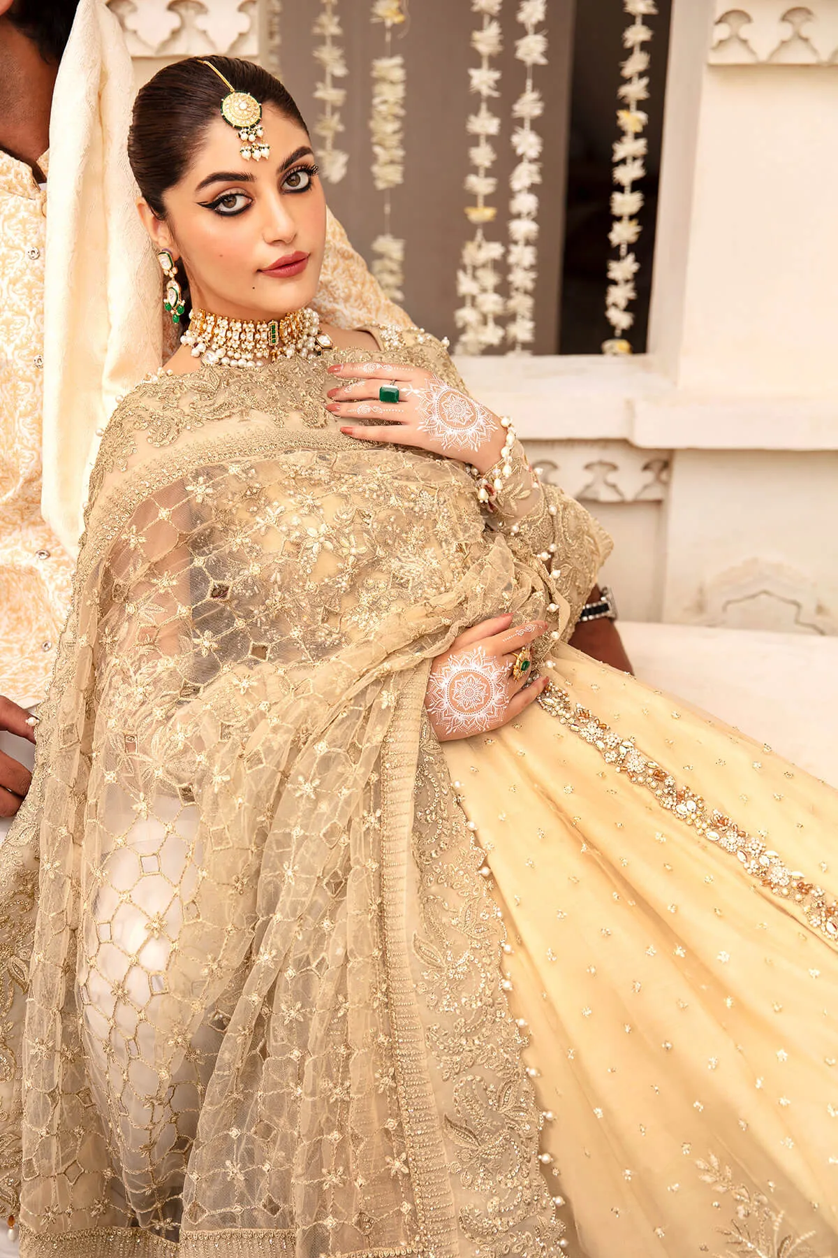 Pakistani Wedding Dress in Traditional Pishwas Style