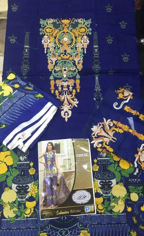 Party Wear Khaddar Dresses - Printed Pashmine Wool Shawl - Replica - Unstitched
